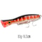 Big Game Saltwater Popper Fishing Lure Topwater Wobbler With 3D Eyes And Treble Hooks 15