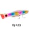 Big Game Saltwater Popper Fishing Lure Topwater Wobbler With 3D Eyes And Treble Hooks 17