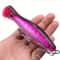 Big Game Saltwater Popper Fishing Lure Topwater Wobbler With 3D Eyes And Treble Hooks 4