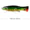 Big Game Saltwater Popper Fishing Lure Topwater Wobbler With 3D Eyes And Treble Hooks 6