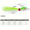 Bucktail Jig Head Lure With 3D Eyes Deer Hair Feather Hook For Bass And Saltwater Fishing 2