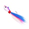 Bucktail Jig Head Lure With 3D Eyes Deer Hair Feather Hook For Bass And Saltwater Fishing 10