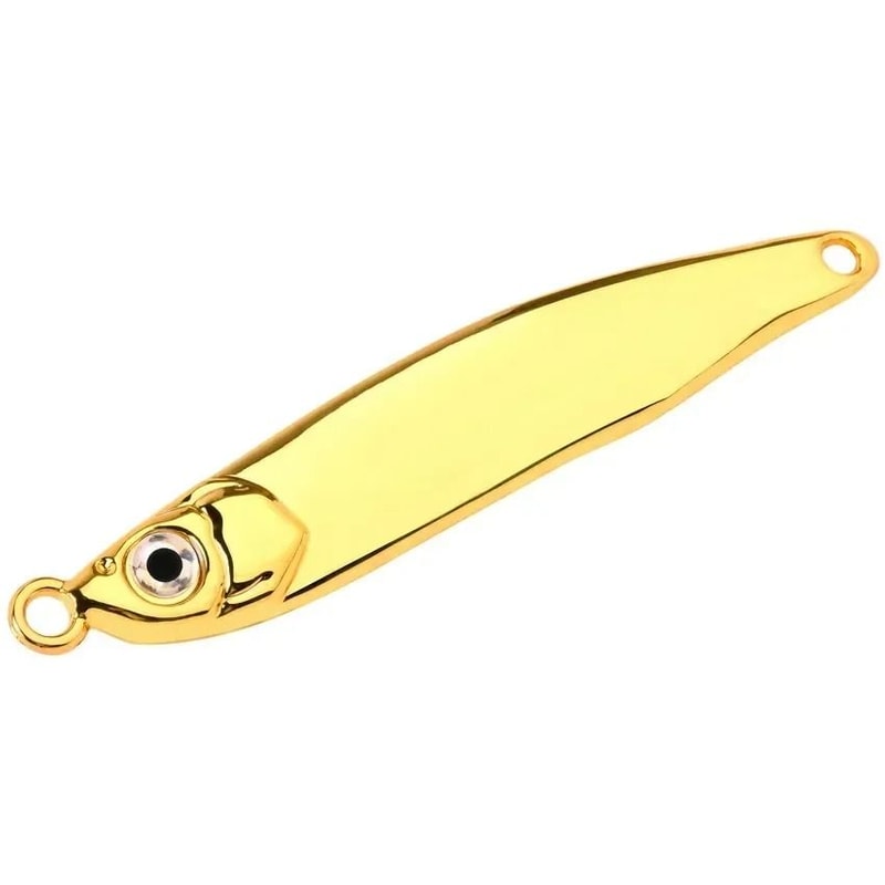 Metal Spoon Fishing Lure Silver Or Gold Sequin Bait For Bass Trout And Pike 6