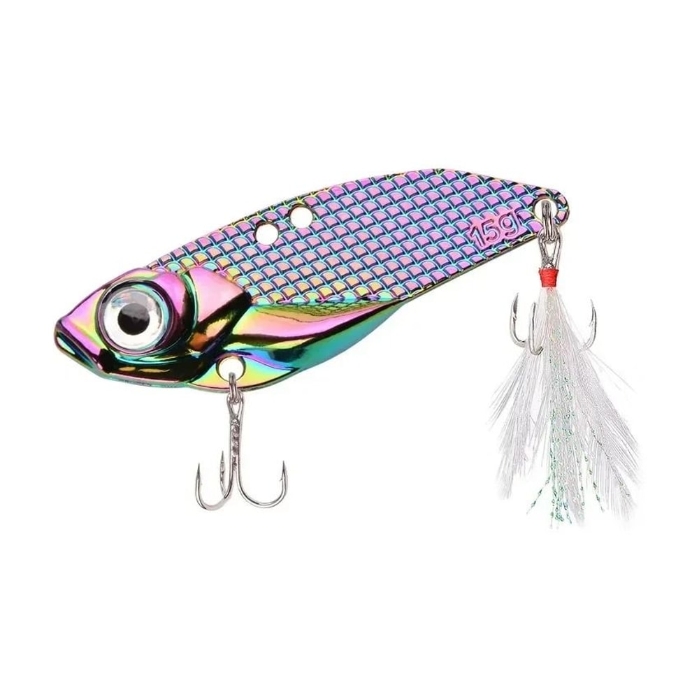 Metal VIB Vibration Fishing Lure Long Throw Sequin Tremor Bait For Bass And Predator Fish 7