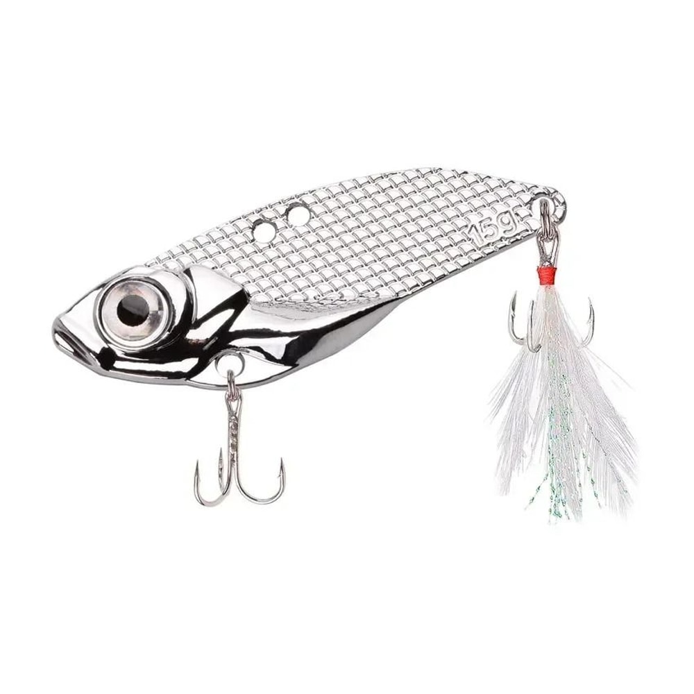 Metal VIB Vibration Fishing Lure Long Throw Sequin Tremor Bait For Bass And Predator Fish 8