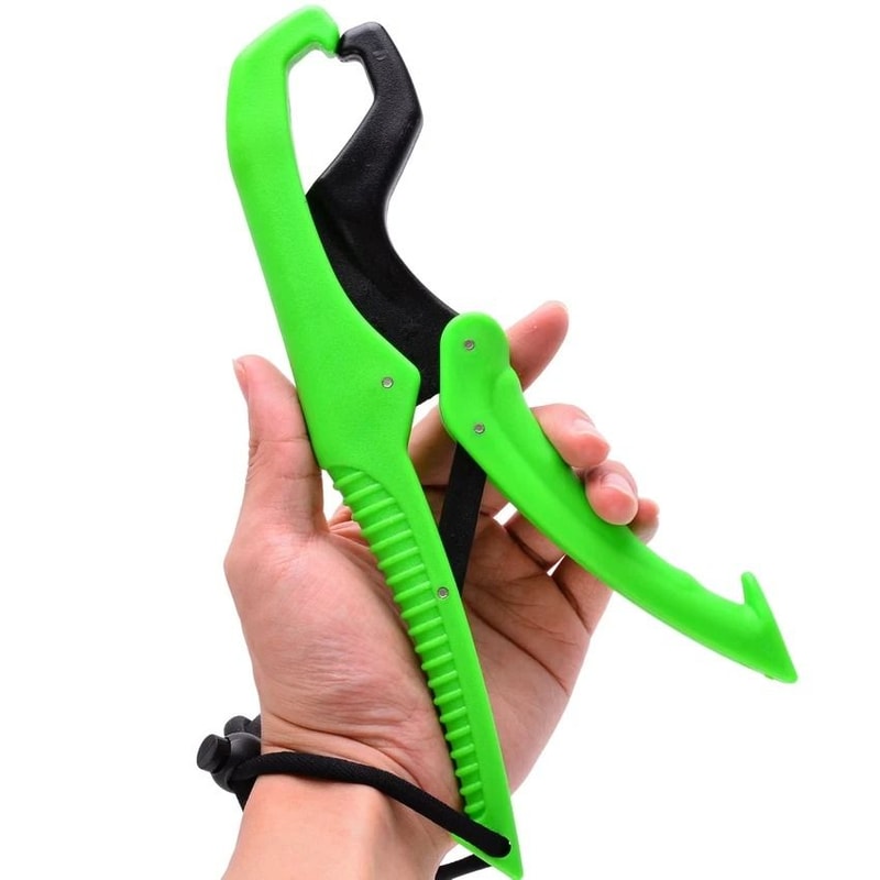 Portable Fish Lip Grip Clamp 6 In Lightweight ABS Fishing Gripper For Safe Fish Handling 1
