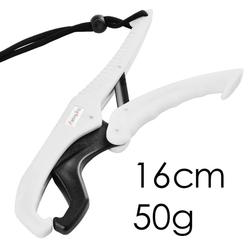 Portable Fish Lip Grip Clamp 6 In Lightweight ABS Fishing Gripper For Safe Fish Handling 7