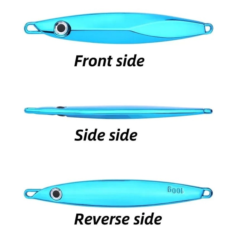 Sinking Metal Jig Fishing Lure Jig Spoon Wobbler Bait For Sea Fishing 3