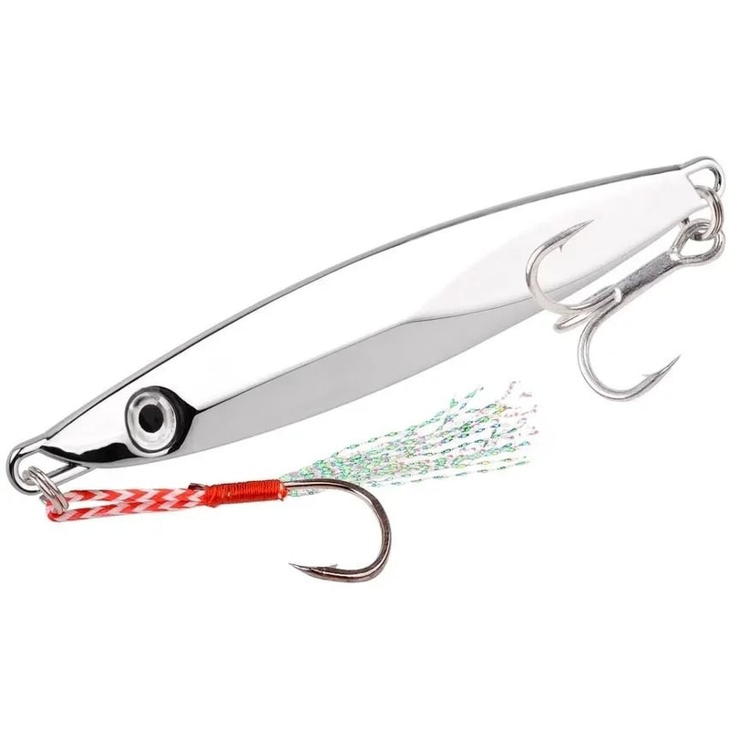 Sinking Metal Jig Fishing Lure Jig Spoon Wobbler Bait For Sea Fishing 5