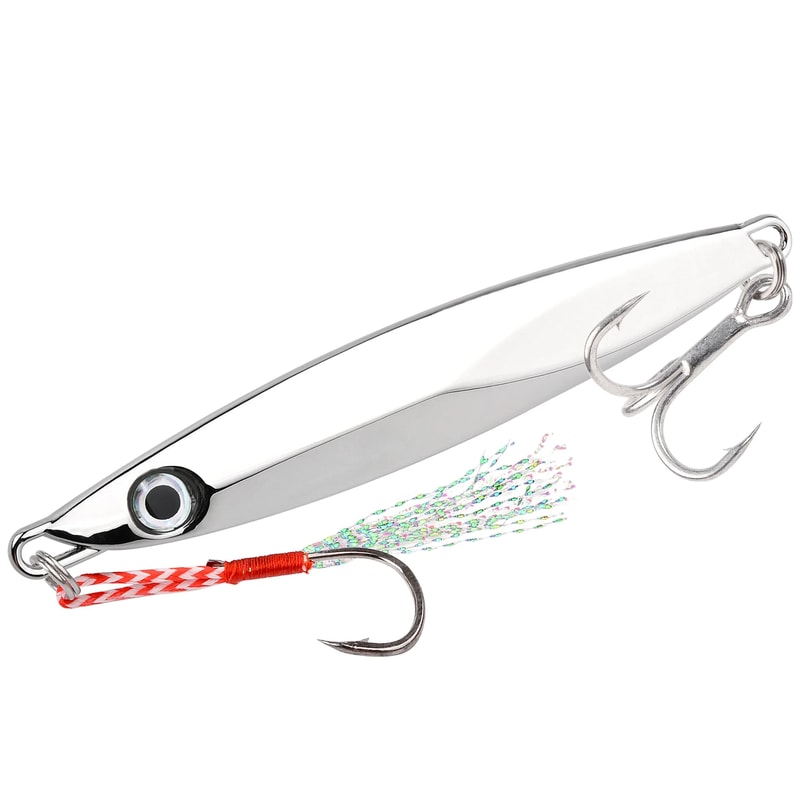 Sinking Metal Jig Fishing Lure Jig Spoon Wobbler Bait For Sea Fishing 7