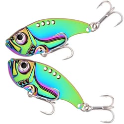 metal vib blade fishing lure sinking vibration spinner bait with 3d eyes for bass pike and perch