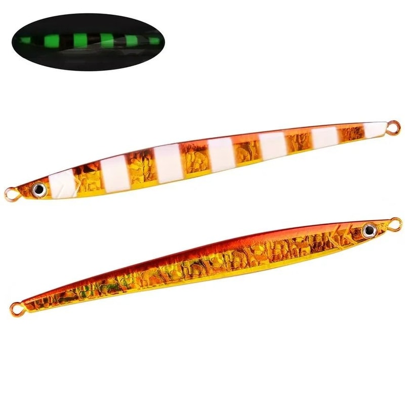 Slow Pitch Metal Jig Fishing Lure Long Casting Jig Spoon For Saltwater Shore Fishing 11