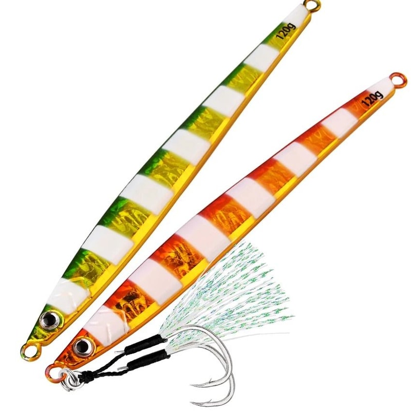 Slow Pitch Metal Jig Fishing Lure Long Casting Jig Spoon For Saltwater Shore Fishing 1