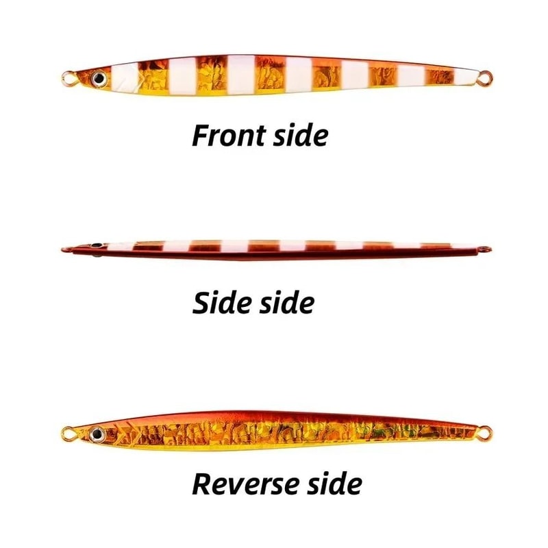 Slow Pitch Metal Jig Fishing Lure Long Casting Jig Spoon For Saltwater Shore Fishing 3