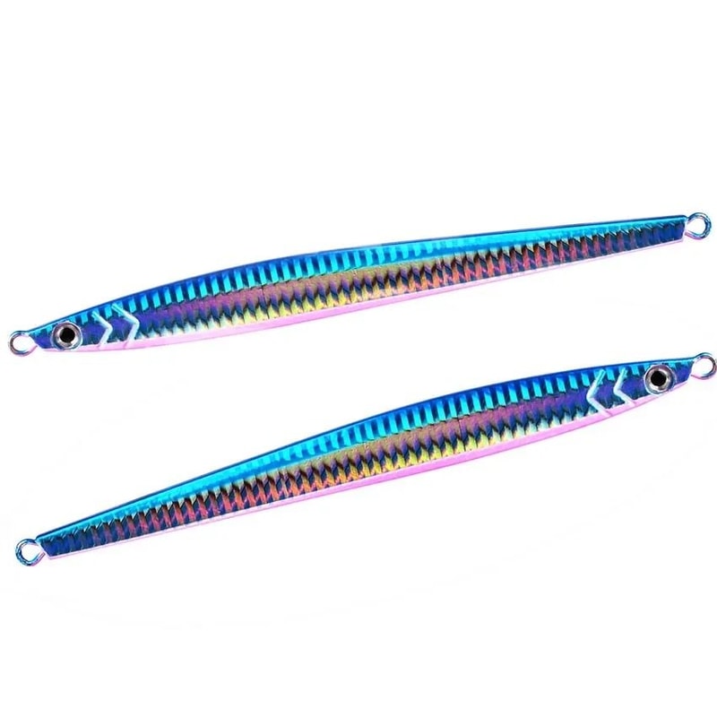 Slow Pitch Metal Jig Fishing Lure Long Casting Jig Spoon For Saltwater Shore Fishing 7