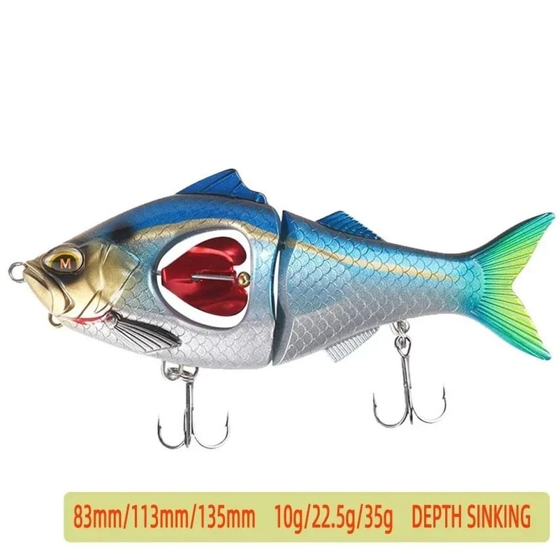 Slow Sinking Swimbait Glidebait Jerkbait With Propeller And Belly Blade 445 In To 531 In Predator F 10