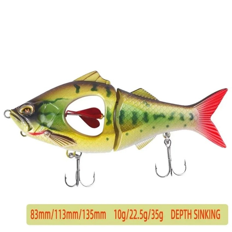 Slow Sinking Swimbait Glidebait Jerkbait With Propeller And Belly Blade 445 In To 531 In Predator F 11