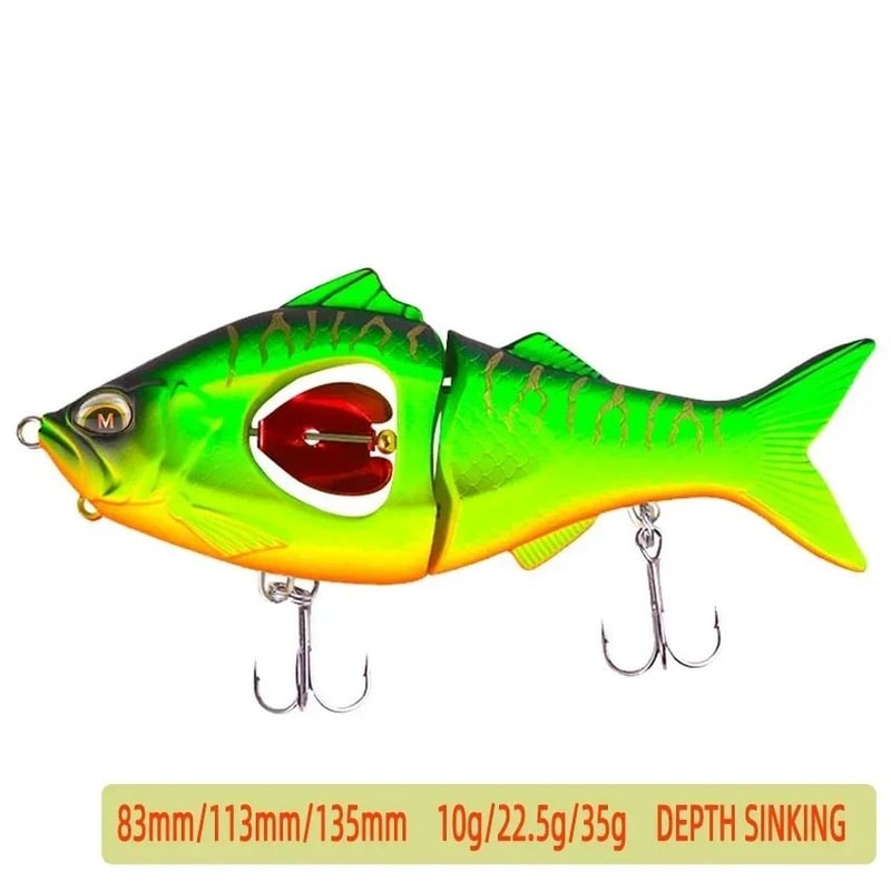 Slow Sinking Swimbait Glidebait Jerkbait With Propeller And Belly Blade 445 In To 531 In Predator F 12