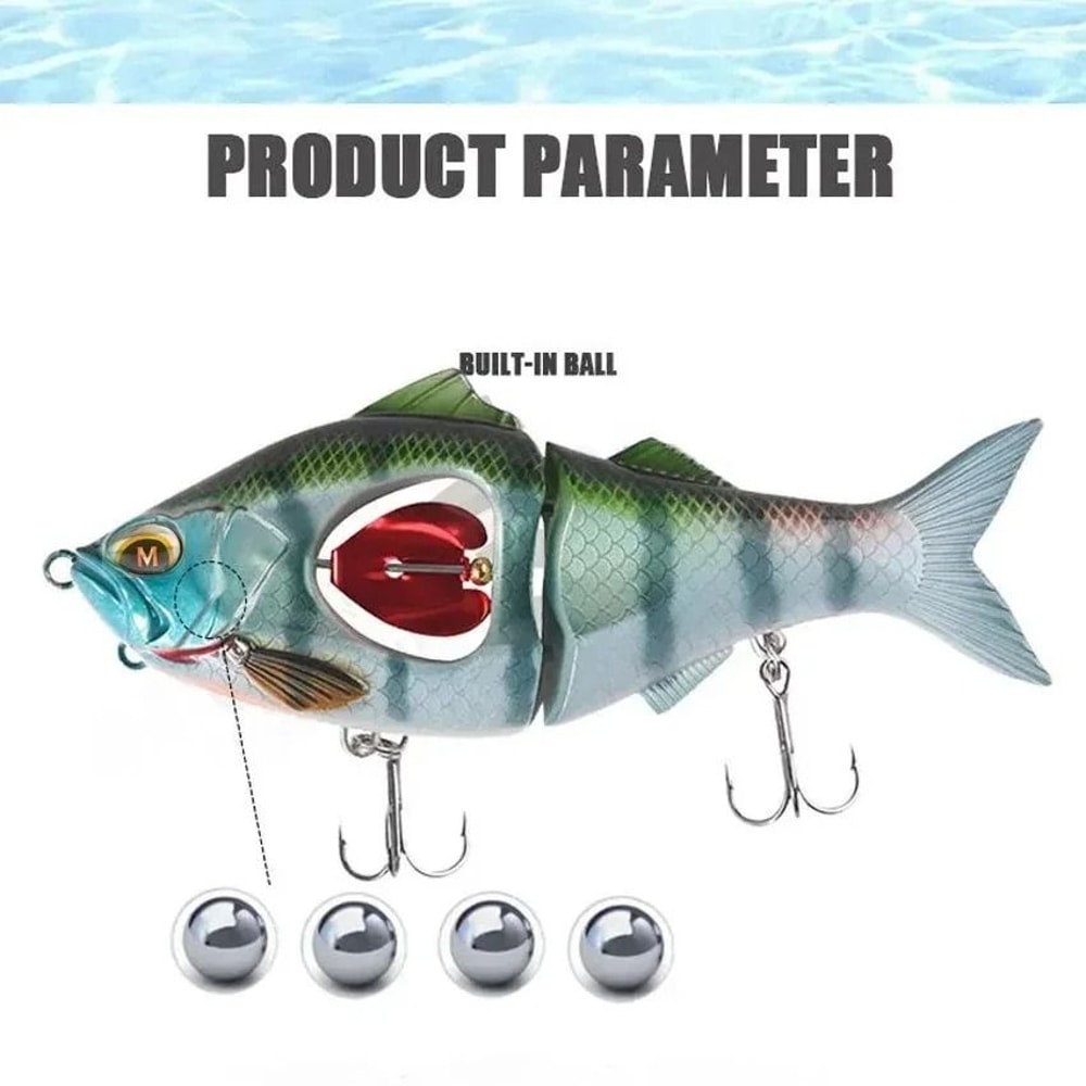 Slow Sinking Swimbait Glidebait Jerkbait With Propeller And Belly Blade 445 In To 531 In Predator F 3