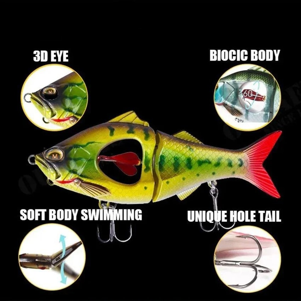 Slow Sinking Swimbait Glidebait Jerkbait With Propeller And Belly Blade 445 In To 531 In Predator F 4