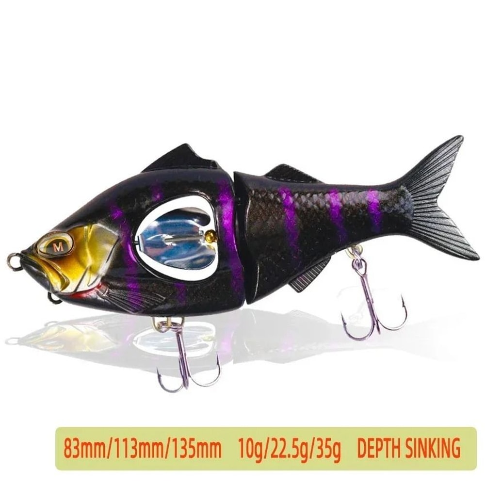 Slow Sinking Swimbait Glidebait Jerkbait With Propeller And Belly Blade 445 In To 531 In Predator F 6