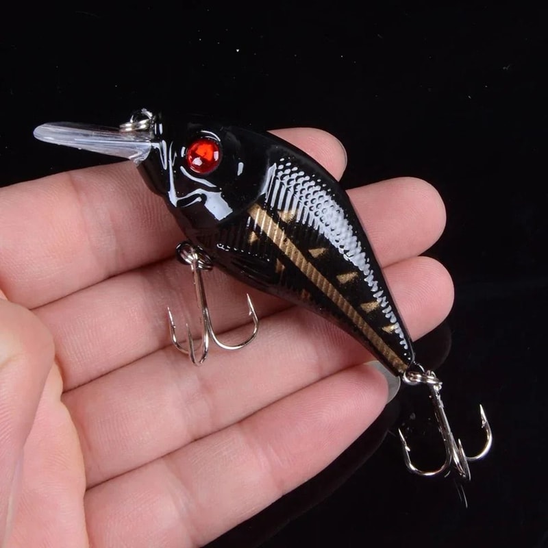 Hard VIB Minnow Fishing Lure 315 In Sinking Crankbait Wobbler With Treble Hooks And 3D Eyes 4