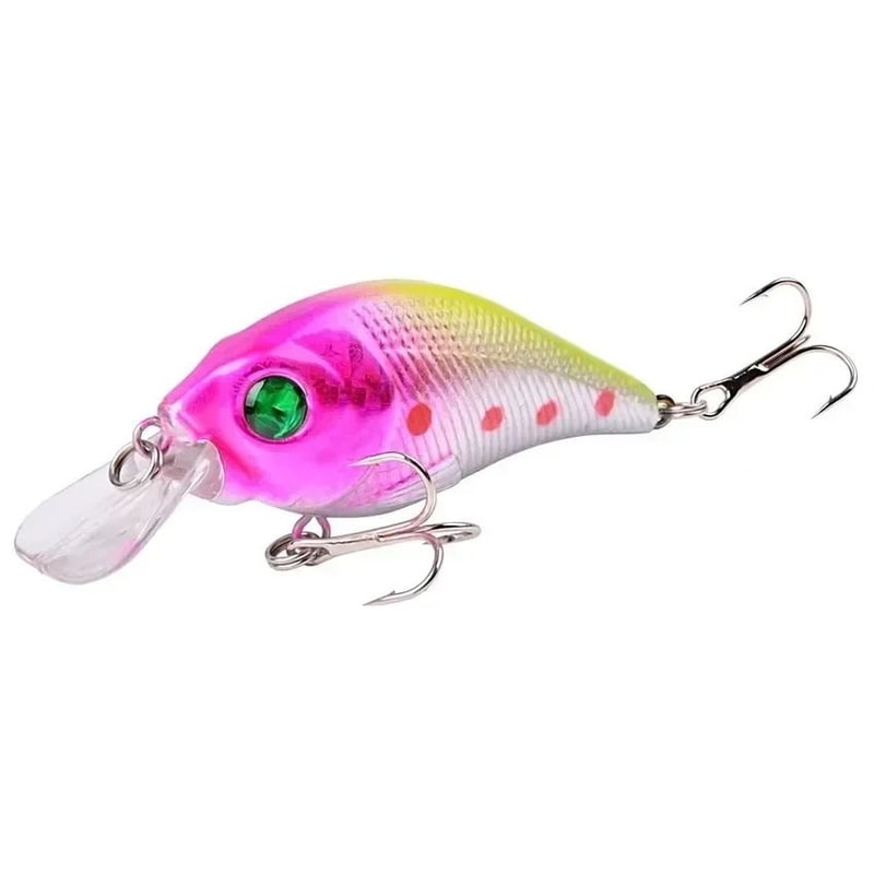 Hard VIB Minnow Fishing Lure 315 In Sinking Crankbait Wobbler With Treble Hooks And 3D Eyes 8