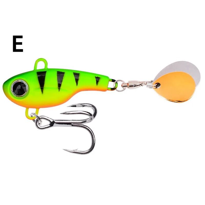 Metal VIB Spinner Fishing Lure With Rotating Tail 5g To 20g Vibration Bait For Bass And Trout 10