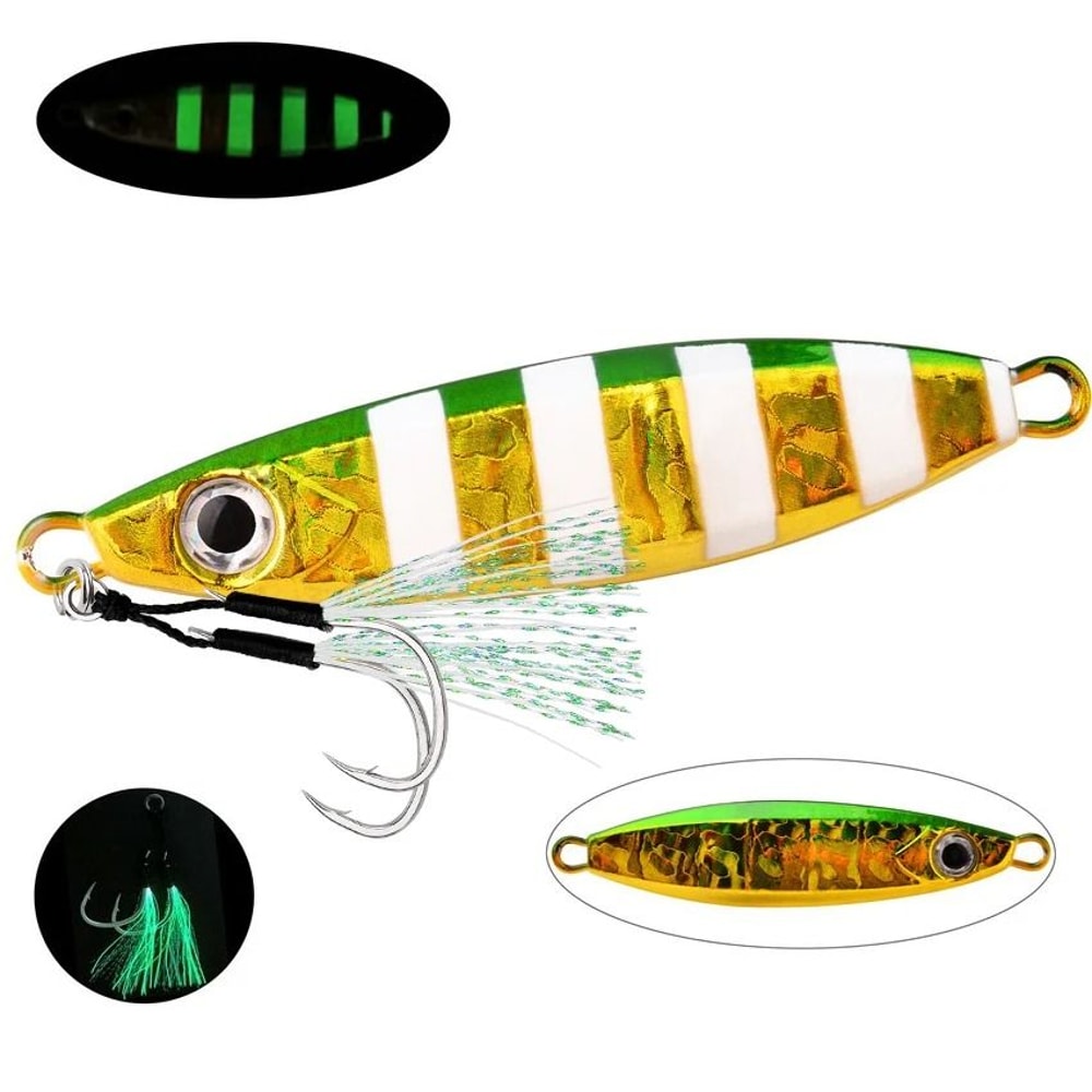 8Piece Metal Casting Jig Spoon Set 141 Oz To 353 Oz Shore Jig Lures For Sea Bass And Saltwater Fish 5