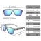 Classic Square Polarized Fishing Sunglasses With Large Frame UV400 Protection 1