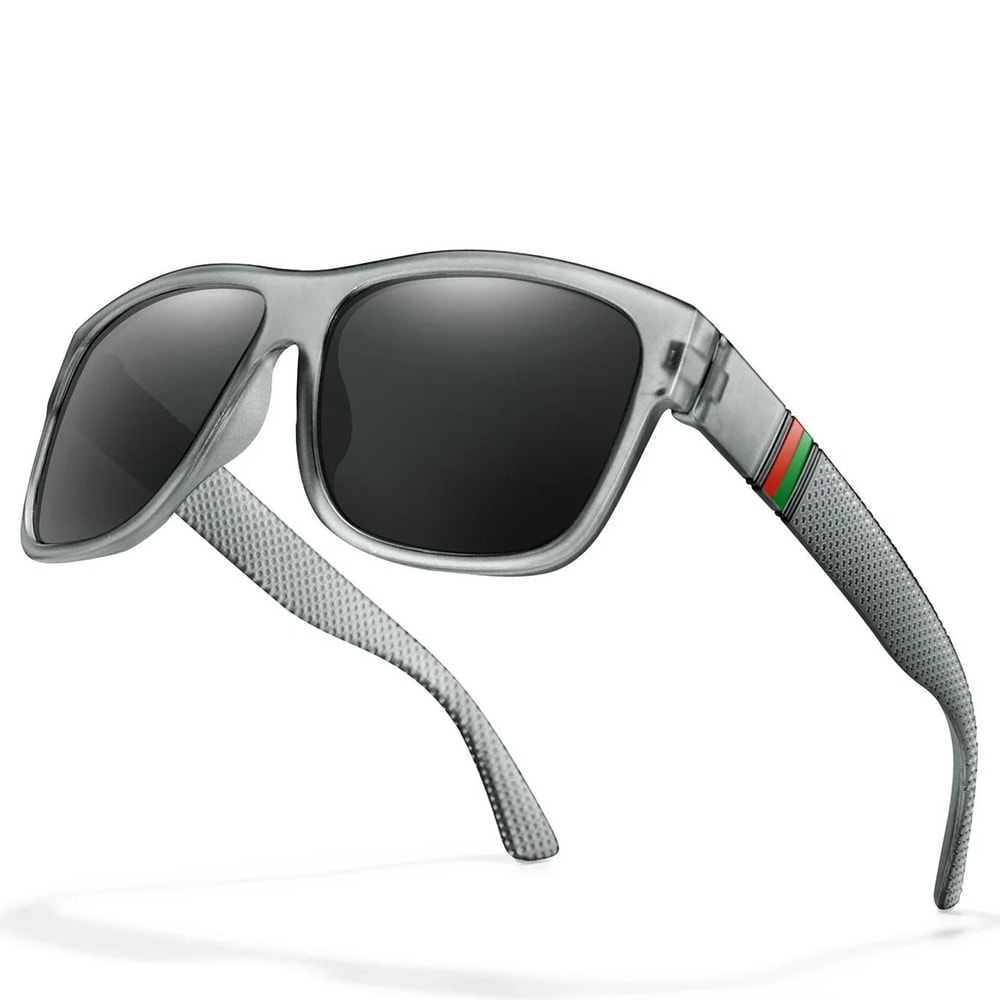 Classic Square Polarized Fishing Sunglasses With Large Frame UV400 Protection 7