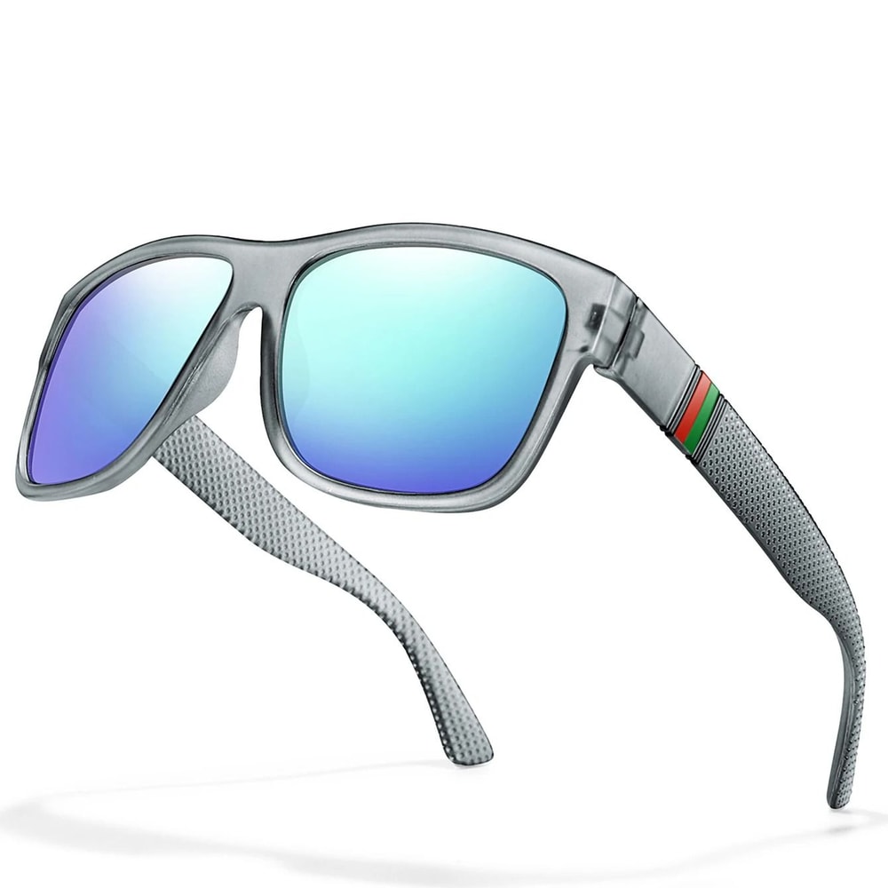 Classic Square Polarized Fishing Sunglasses With Large Frame UV400 Protection 8