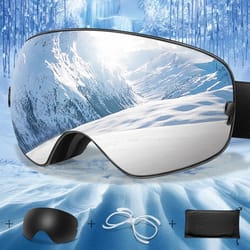 uv400 anti-fog outdoor sports ski goggles with changeable lens for snowboarding cycling and snowmobile