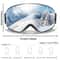 UV400 AntiFog Outdoor Sports Ski Goggles With Changeable Lens For Snowboarding Cycling And Snowmobi 1