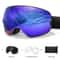 UV400 AntiFog Outdoor Sports Ski Goggles With Changeable Lens For Snowboarding Cycling And Snowmobi 10