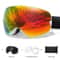 UV400 AntiFog Outdoor Sports Ski Goggles With Changeable Lens For Snowboarding Cycling And Snowmobi 16