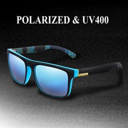 retro square polarized cycling sunglasses with uv400 protection and night vision lens