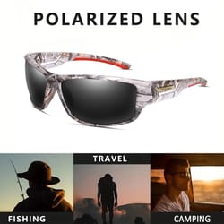 camouflage polarized fishing sunglasses with uv400 protection for driving cycling and outdoor sports