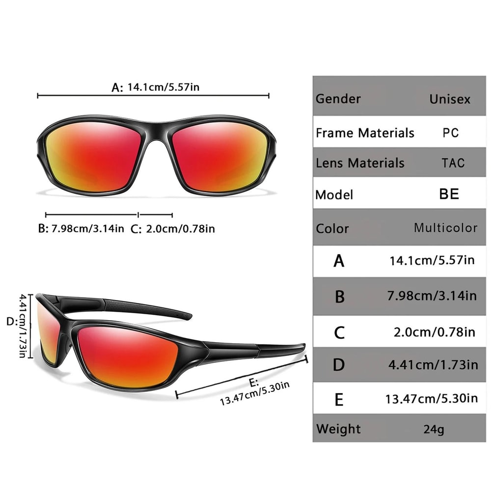 Transparent Frame Polarized Fishing Sunglasses UV400 Outdoor Eyewear For Men And Women 1