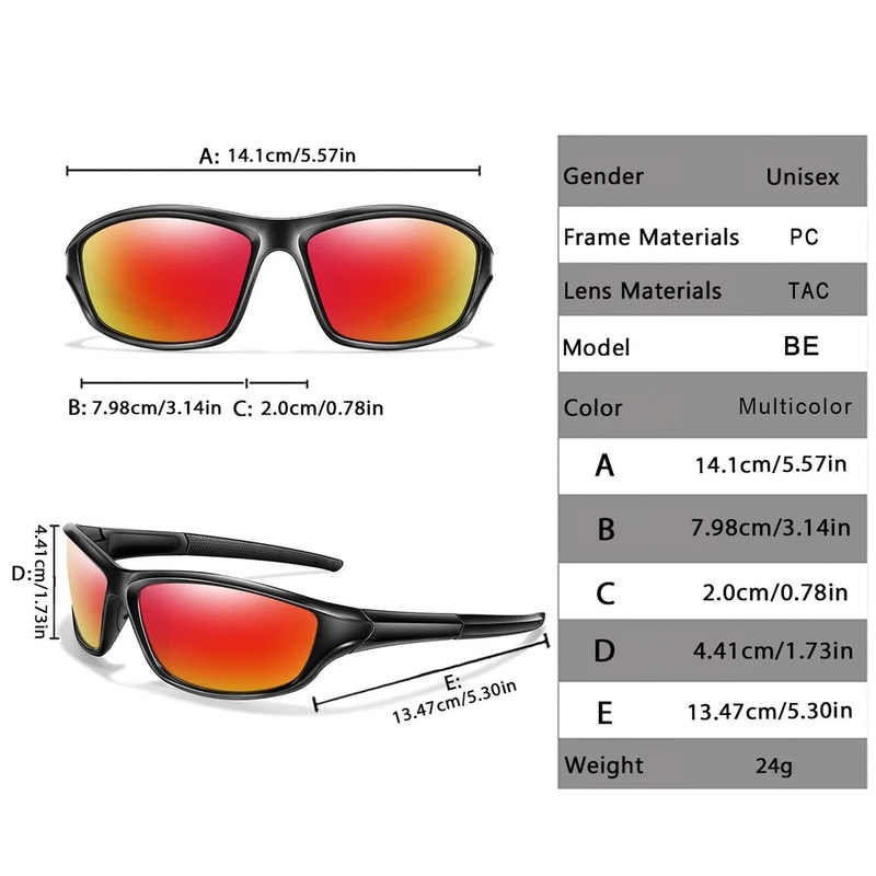 Transparent Frame Polarized Fishing Sunglasses UV400 Outdoor Eyewear For Men And Women 1