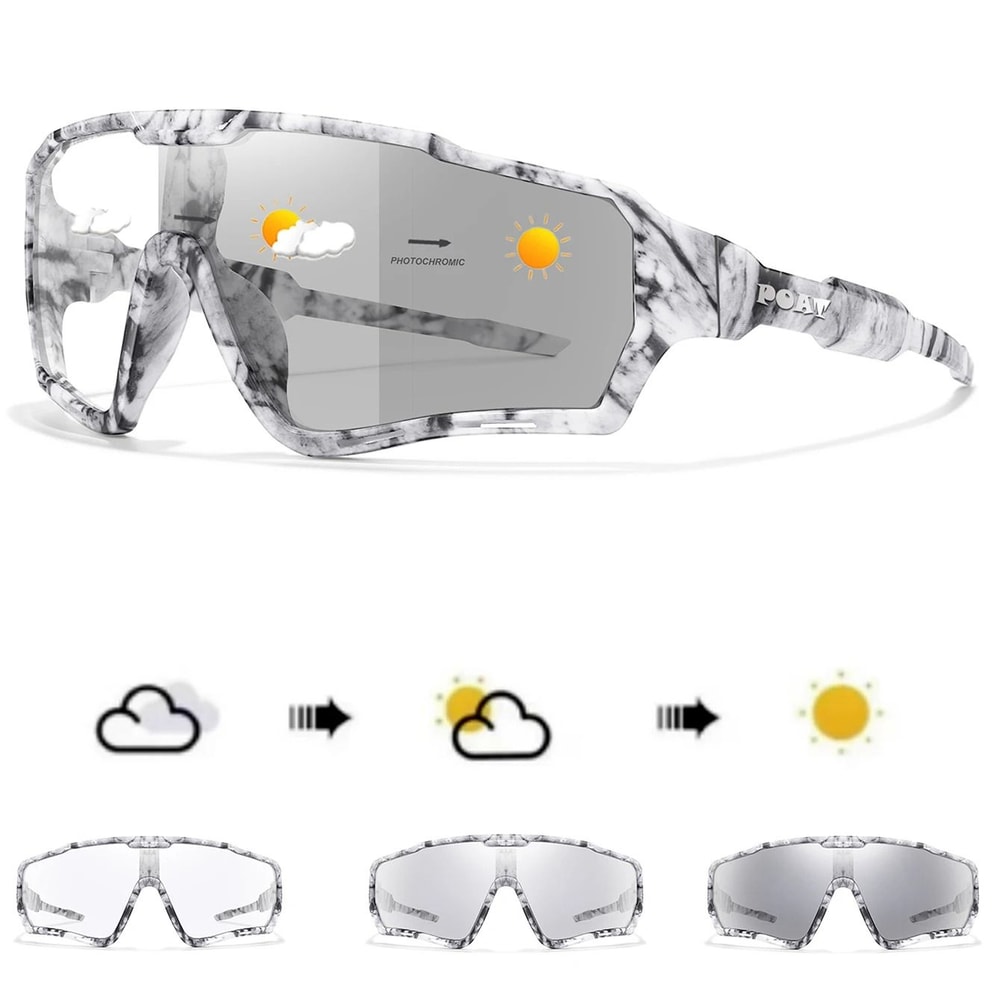 Photochromic Sports Cycling Sunglasses UV400 For MTB Biking Fishing And Running 14
