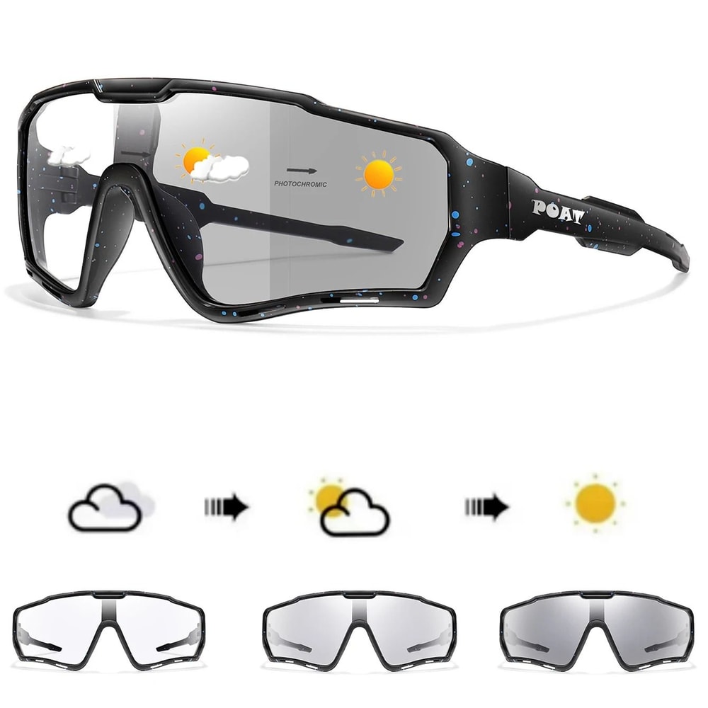 Photochromic Sports Cycling Sunglasses UV400 For MTB Biking Fishing And Running 15