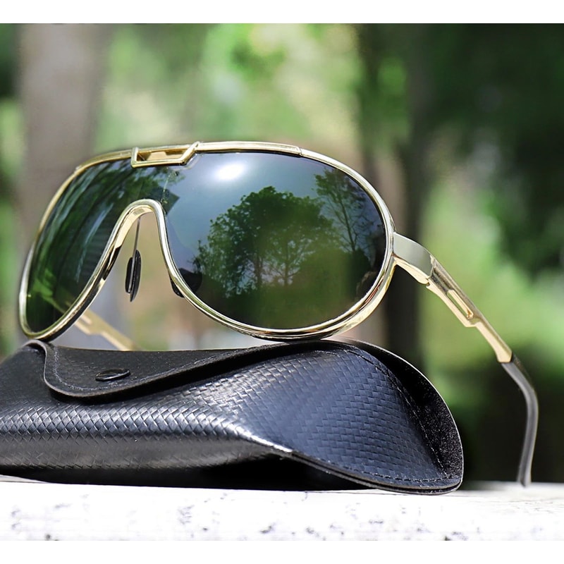 Trendy Round Windproof Fishing Sunglasses With UV Protection And Box For Men And Women 10