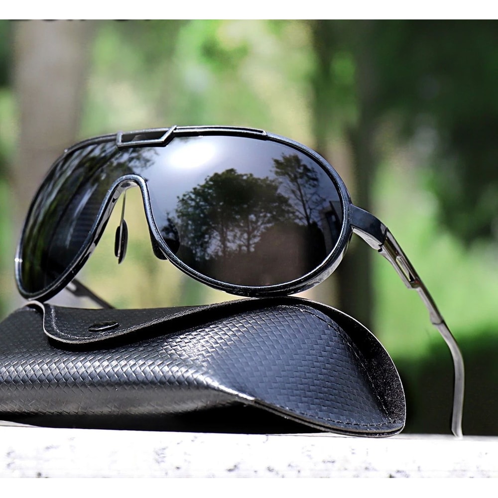 Trendy Round Windproof Fishing Sunglasses With UV Protection And Box For Men And Women 6