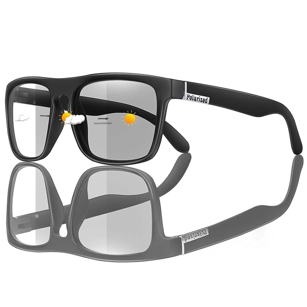 Classic Square Photochromic Sunglasses For Men And Women Outdoor Goggles For Travel And Daily Style 4