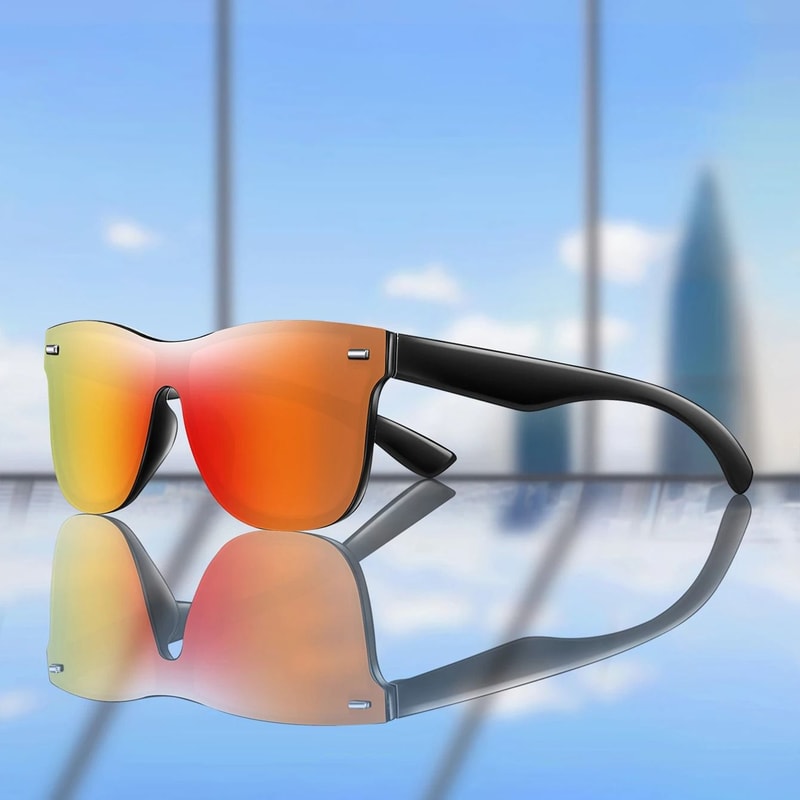 Square UV400 Windproof Fashion Sunglasses For Men And Women Outdoor Driving And Cycling Shades 0