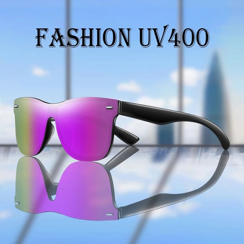 Square UV400 Windproof Fashion Sunglasses For Men And Women Outdoor Driving And Cycling Shades 1