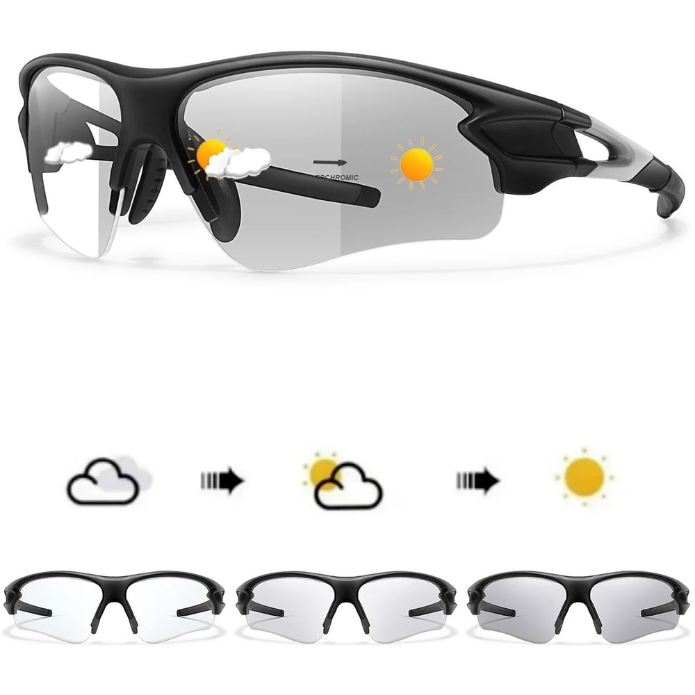 Outdoor Sports Photochromic Fashion Sunglasses For Men And Women Cycling Running Driving Eyewear 7