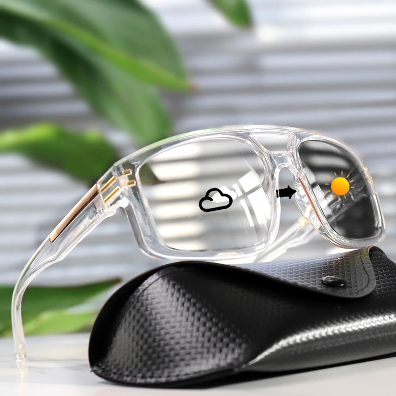 Casual Photochromic Square Windproof Sunglasses For Men And Women Outdoor Sports Goggles 5