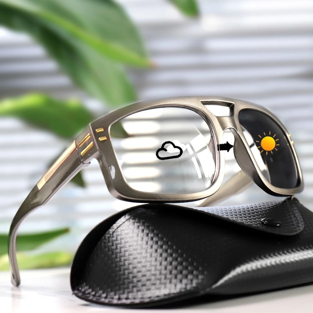 Casual Photochromic Square Windproof Sunglasses For Men And Women Outdoor Sports Goggles 3